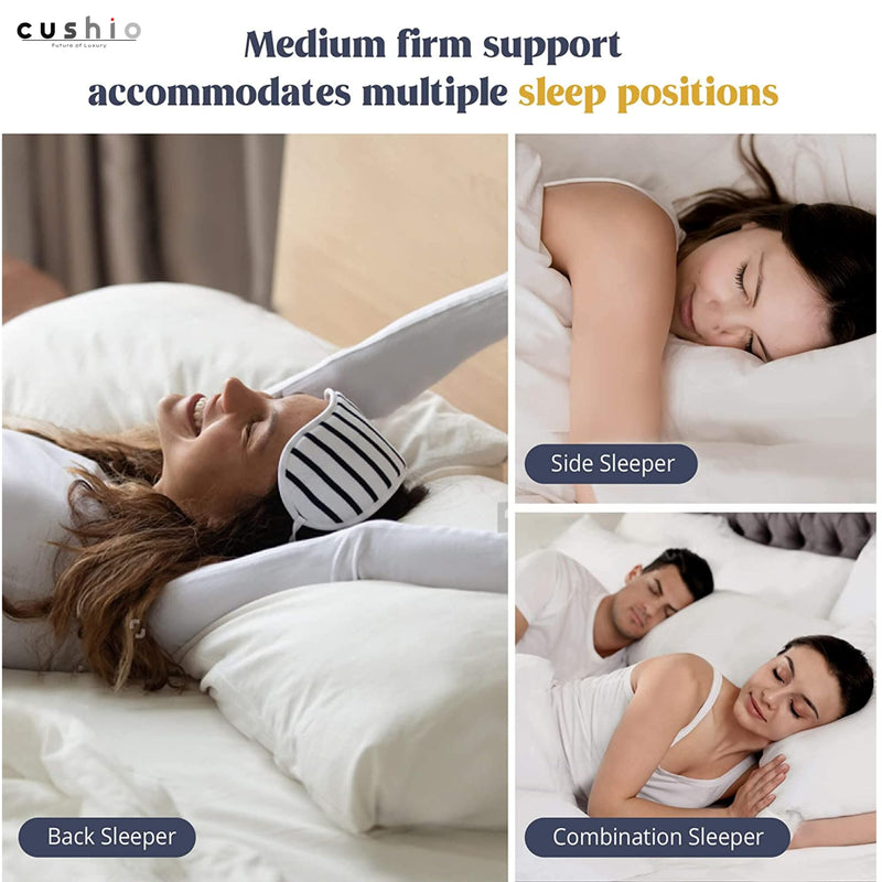 Cushio™ White Fibre Pillow - 27"x16" (Set of 10) - Enhance Your Sleep Quality Wake Up Refreshed