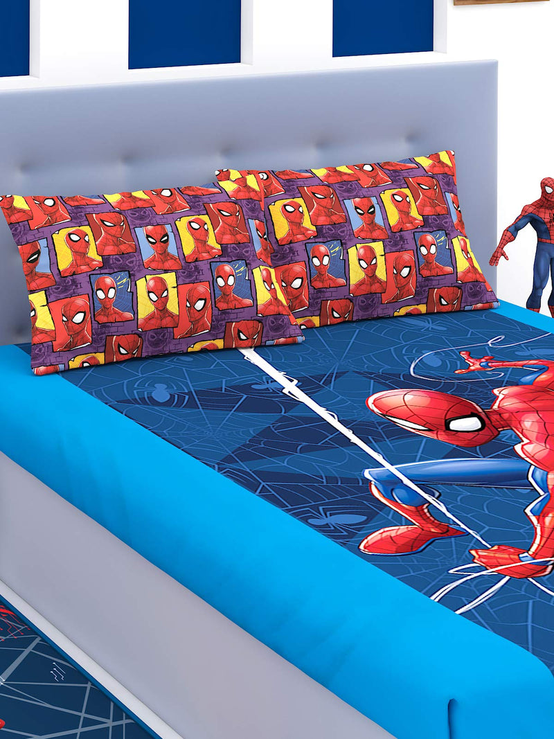 Marvel Spiderman Cotton Double Bedsheet 270 x 270 cm