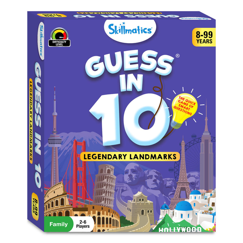 Skillmatics Card Game - Guess in 10 Legendary Landmarks, Educational Travel Toys for Boys, Girls, and Kids Who Love Board Games, Geography and History, Gifts for Ages 8, 9, 10 and Up