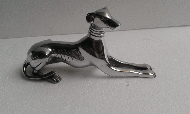 Dog Figurine Greyhound Sitting Statue