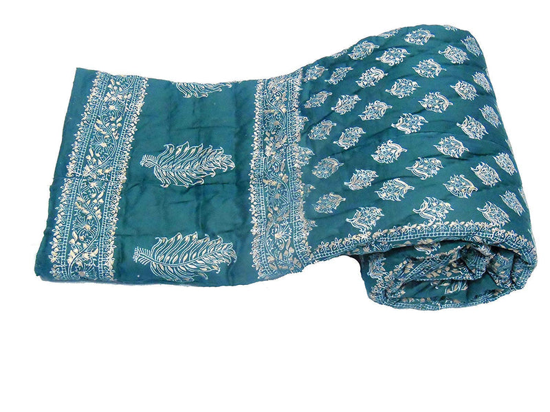 Cotton Single Bed Jaipuri Razai Quilt Light Weight