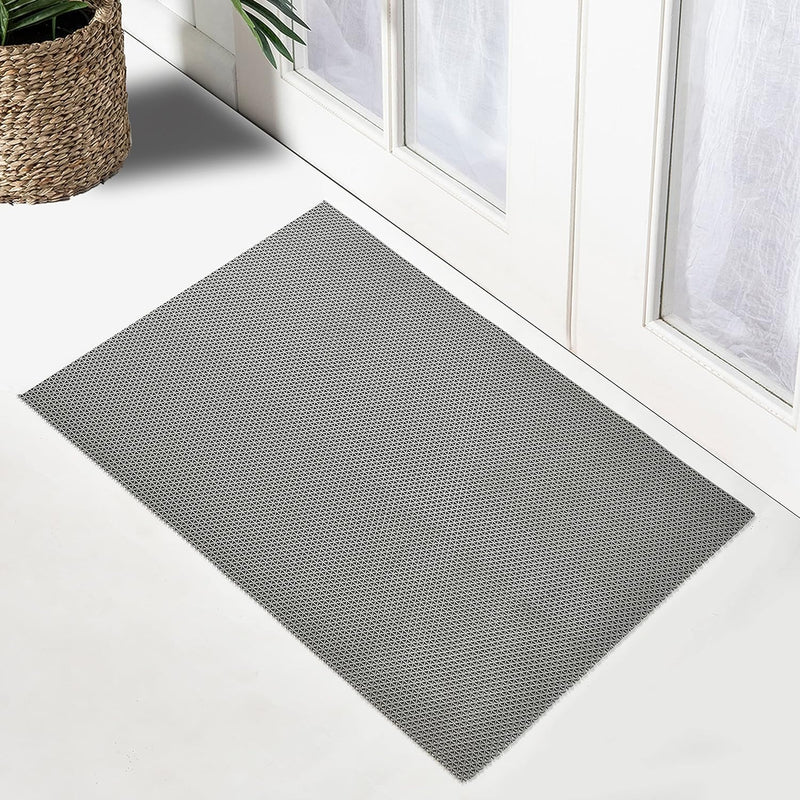 ENTRANCE MATTING CART Anti Skid & Multipurpose Rubber Mat |HR |Bathroom Mat | Shower Mat | Carpet | Rugs | Rainmat | Swimming Pool Mat|| Grey 2x4ft..