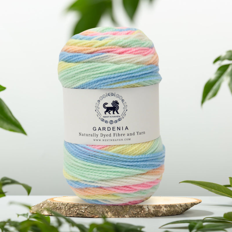 Nestnhaven Acrowools Gardenia Hand Knitting and Crochet Yarn Multi Colour Suitable for Craft, Babywear, Toys Pack of 1 Ball - 100gms. (Shade 4)