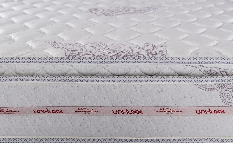 UNILUXX Lavissho Multi Layered and Ultra Soft Foam Mattress for Home(Off White) (78"x72"x250MM)