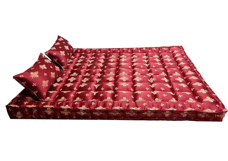 Ozone Mattress Organic Kapok Silk Cotton Ilavam Panju Double Cot Bed Mattress,6.25 x 4 ft / 75 x 48 x 6 inch,Multicolour.