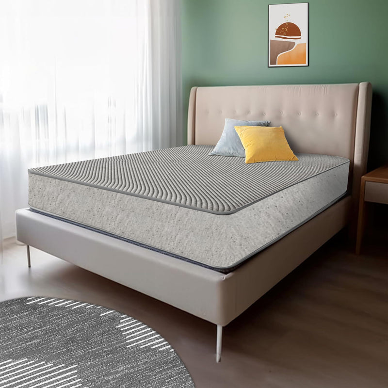 Dr. Smith | Double Size | Orthopedic Mattress Memory Foam Mattress, Mattress Single Bed | 8-Inch | Bed Mattress, Double Size Mattress (72x48x8 Inches, Medium Firm) - Grey