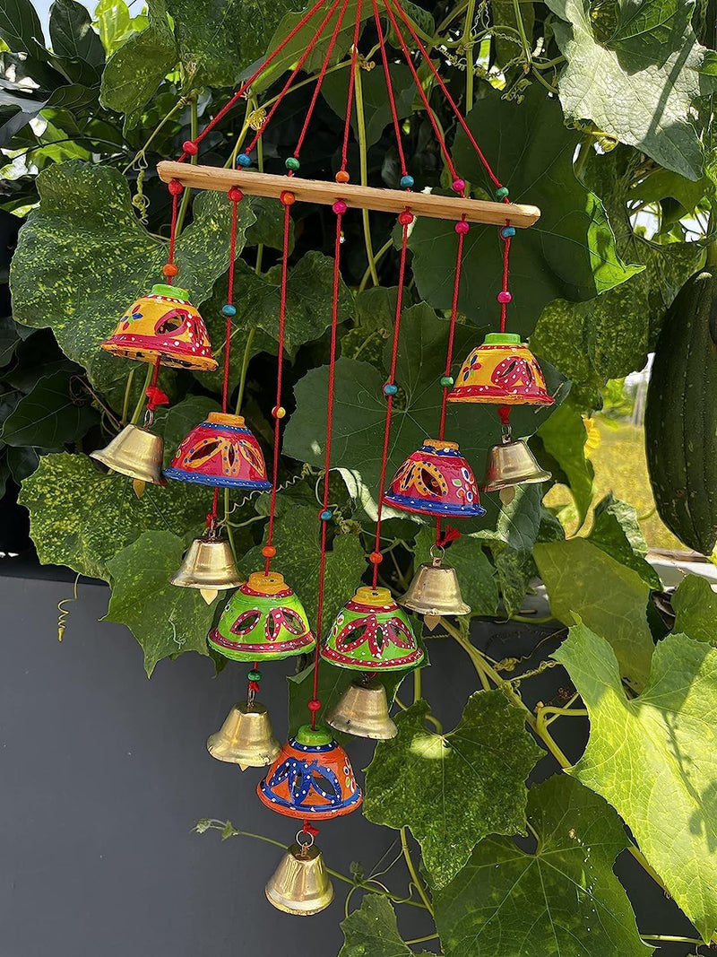  Shree Shyam Art Handcrafted Rajasthani Wind Chime Door/Wall Hanging Decorative Showpiece/Wall Hanging/Home Decor/Home Furnishing/Diwali Gift.