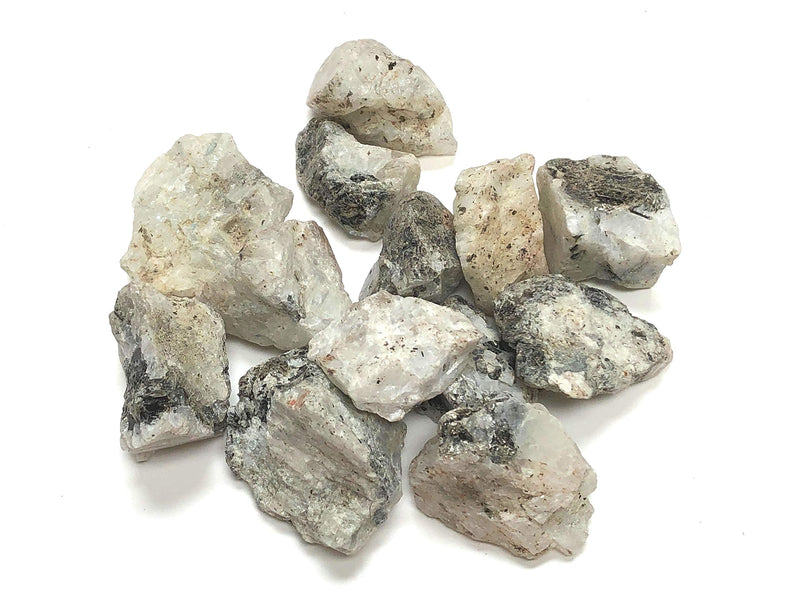 Zentron Crystal Collection: 1 Pound Natural Rough Rainbow Moonstone