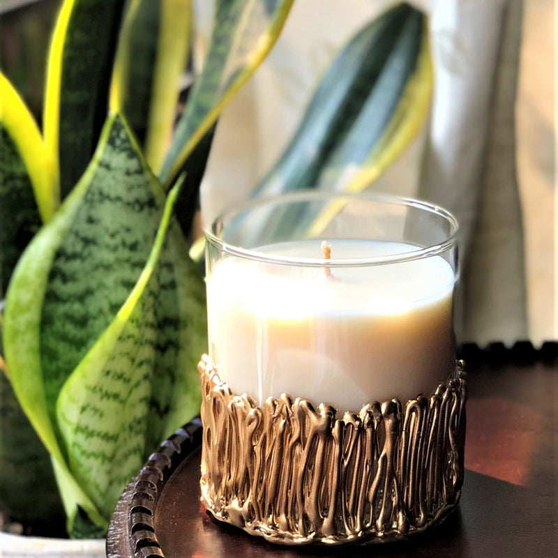 THE FARAWAY TREE Gold Rope Candle