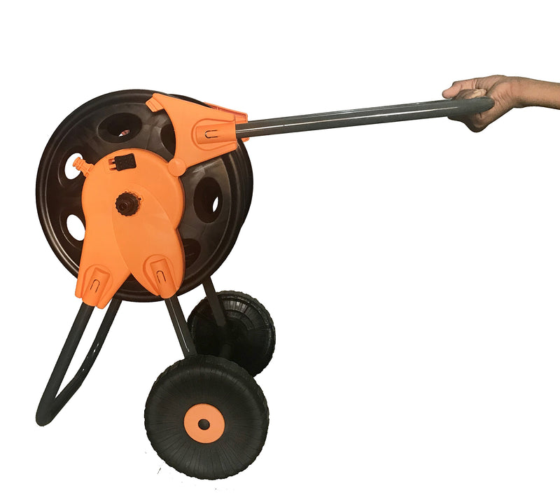 Dolphy Portable Garden Water Hose Pipe Reel Cart with Wheels