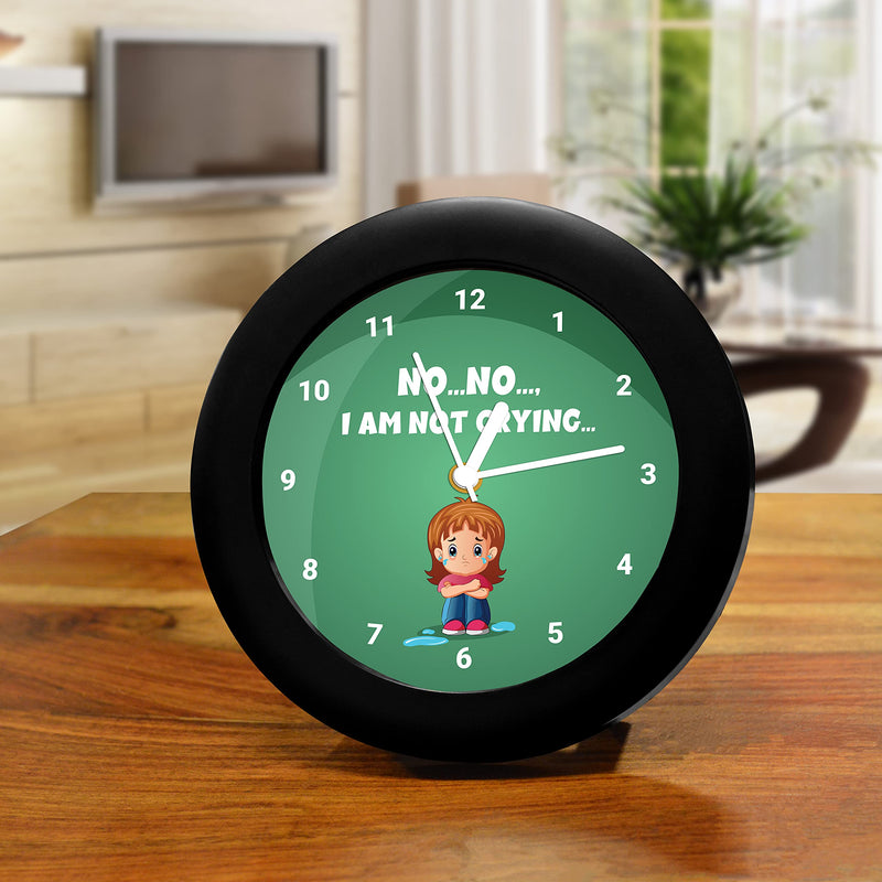 MC SID RAZZ -I'm not Crying - design table clock | Desk Clock for Home and Office,Best gift for friends