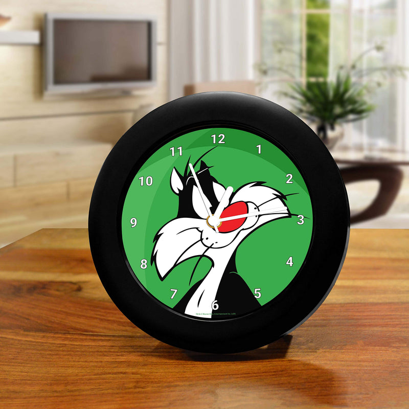 MCSID RAZZ- Looney Tunes Sylvester Table Clock Desk Clock | Birthday Gift Officially Licensed by Turner Entertainment Co, USA