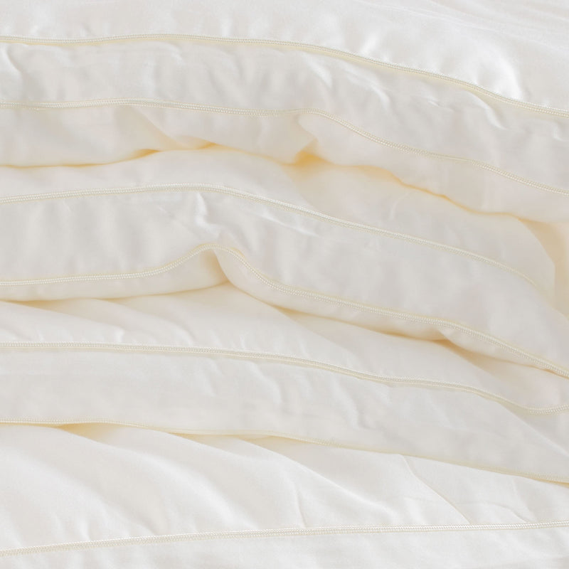 SPREAD SPAIN Microfiber 350 GSM Milk Quilt for Extreme Winter, Double (Cream, 90x108 inches)