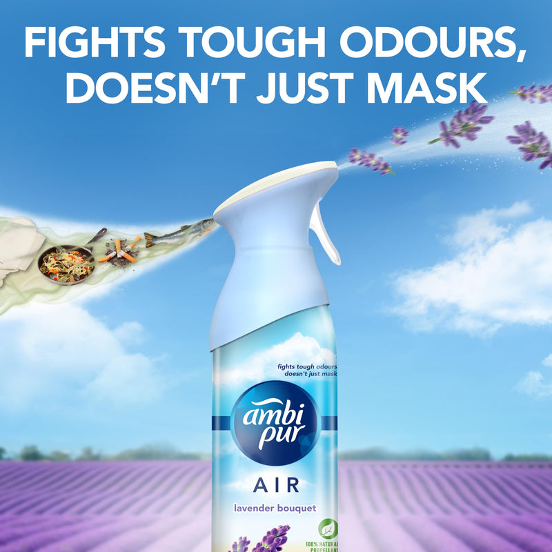 Ambi pur Air Effect Lavender Bouquet Air Freshener Spray 275g