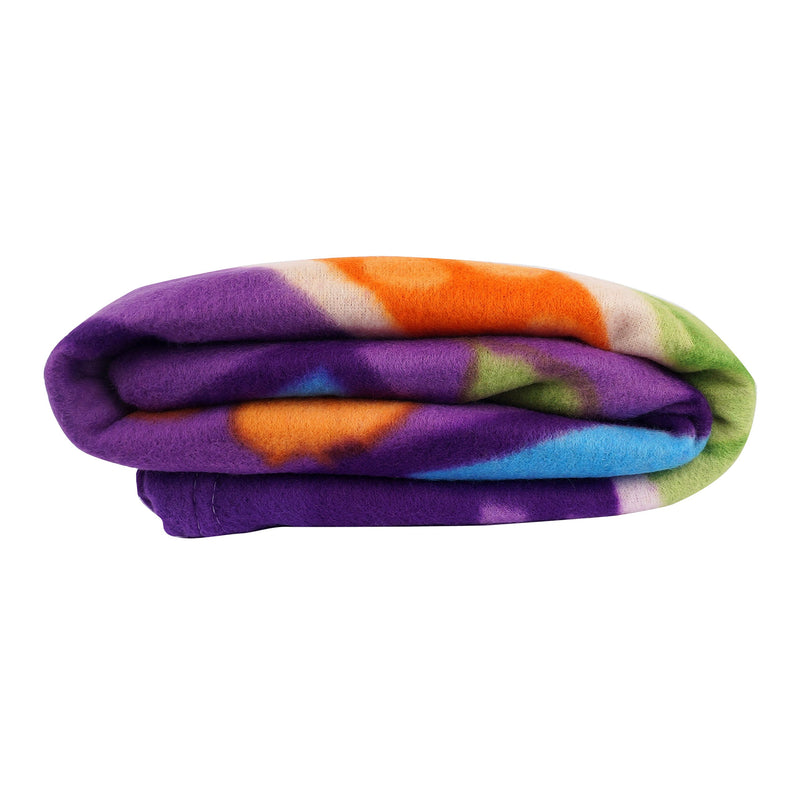 Zacharias Single Bed Printed Fleece Blanket/BedSheet (Multicolour) - Pack of 14