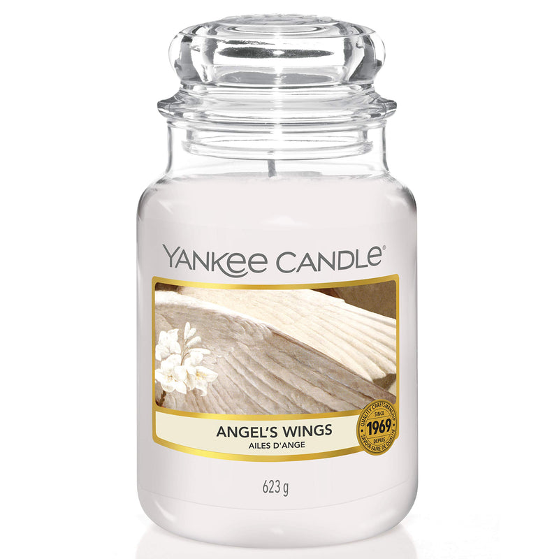 Large , Angel's Wings : Yankee Candle Angel's Wings Jar Candle - Large