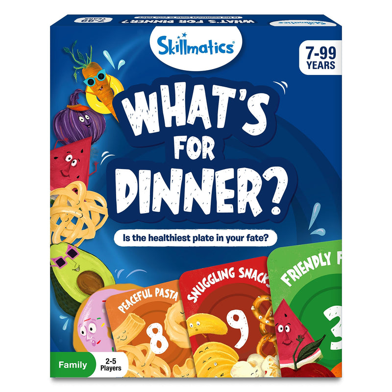 Skillmatics Card Game-What's For Dinner, Fun Strategy & Memory Game, Family Friendly Games For Ages 7 And Up, Kid