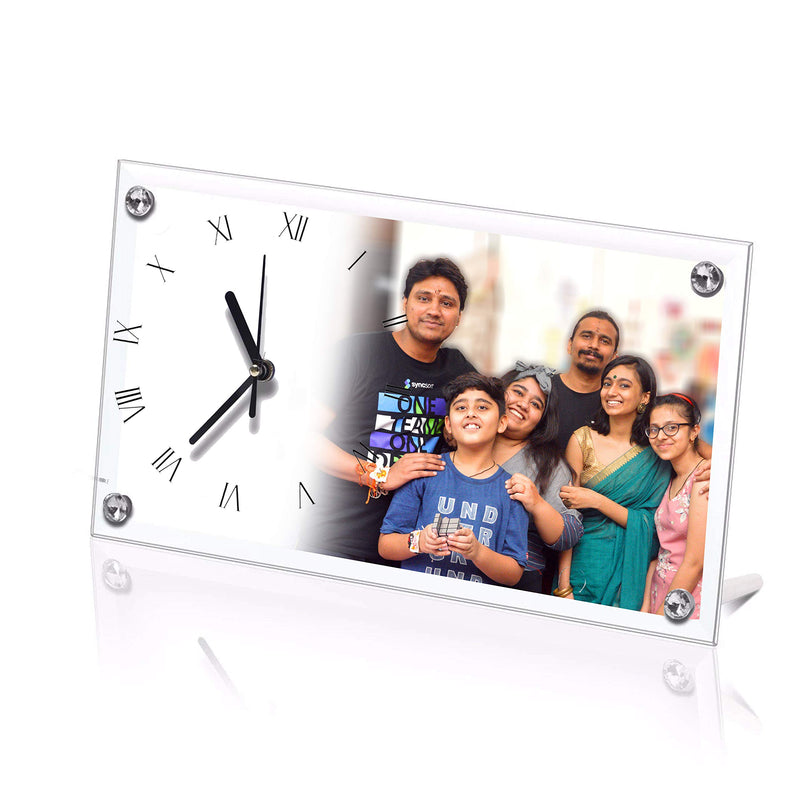 TAAB DAARI Personalised Table Clock with Your Photo/Message