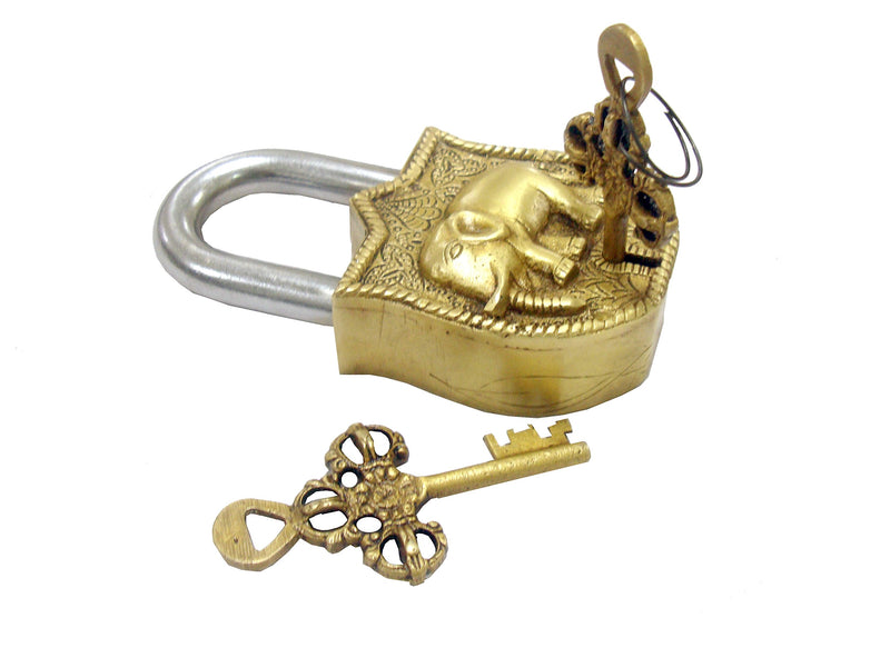 Aesthetic Decors Elephant Design Decorative Lock