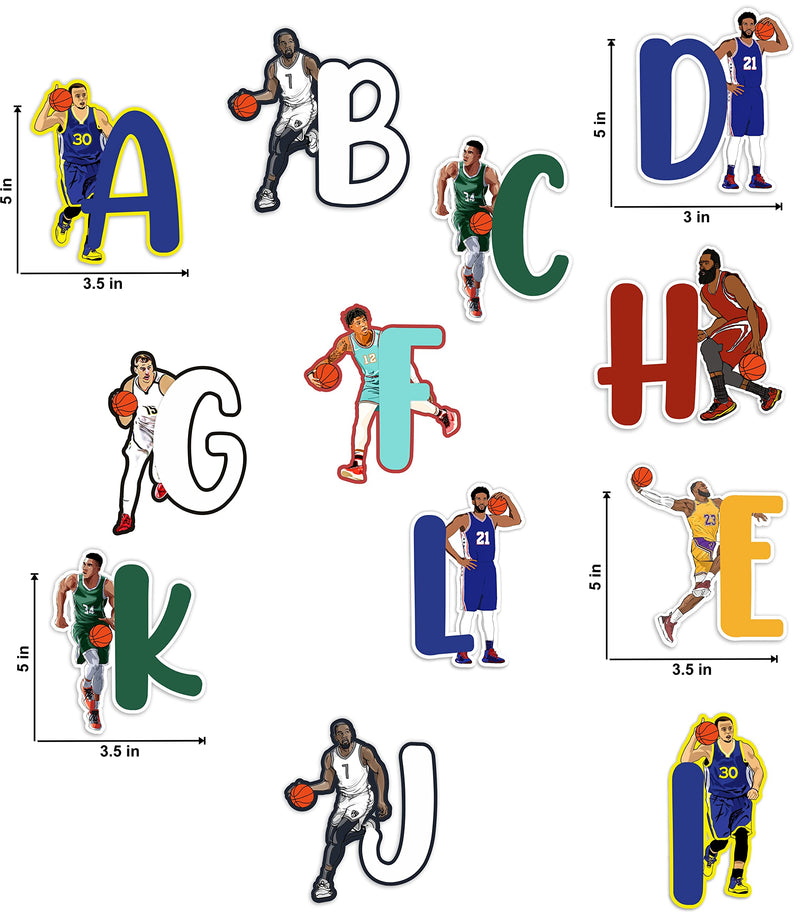 Seyal® Basketball A - Z Alphabet Wall Sticker