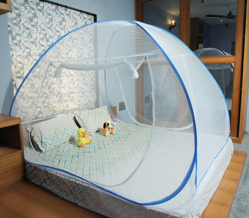 Antiliy Blue Double Bed Mosquito Net