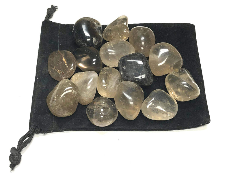 Zentron Crystal Collection: 1/2 Pound Tumbled Smoky Quartz