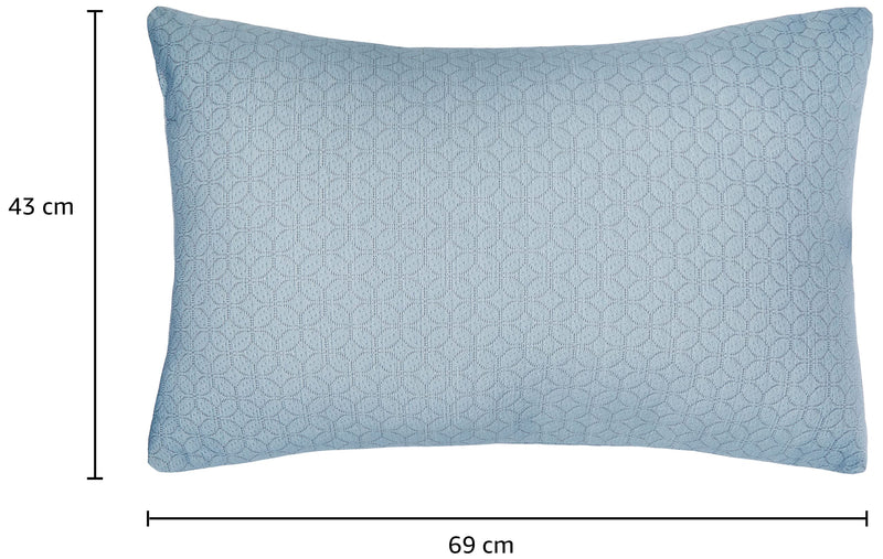 Solimo Microfibre & Polyester 4-Piece Premium Bed Pillow Set, Microfibre, Grey, 43 X 69 X 17 Cm