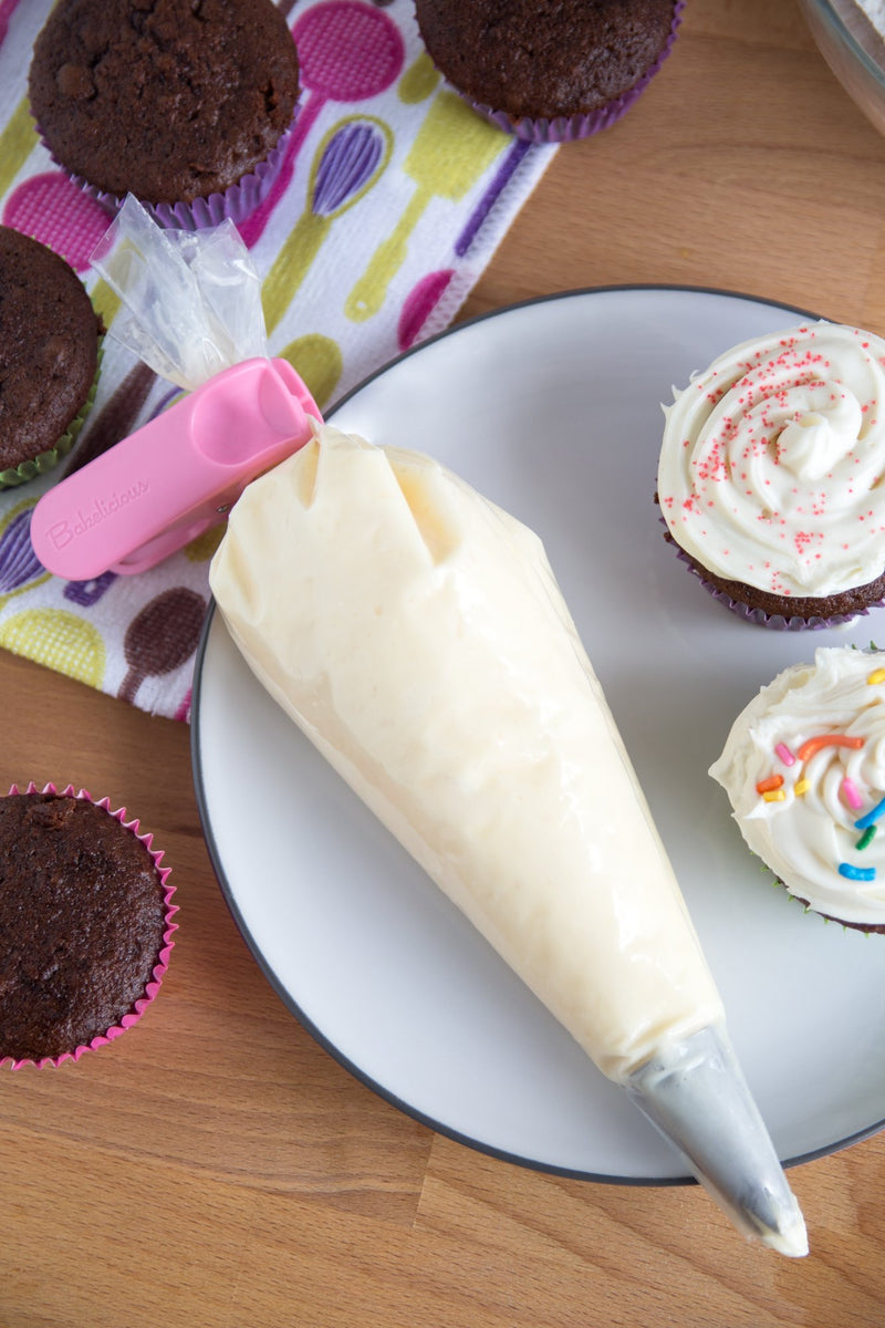 Bakelicious Decorating/Icing Bag Clips, Set of 3, Multi-Color