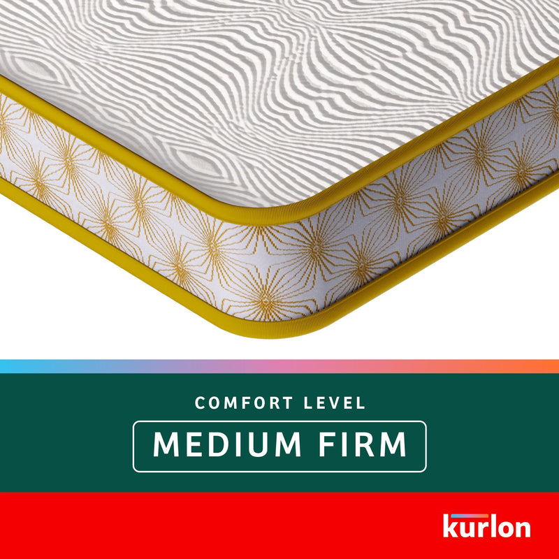 Kurl-On Mattress |OrthoMagic Essential|Orthopedic 6-inch Hybrid Mattress with Latex,Coir and HR Foam Layers|5 Years Warranty (Queen Size, 78x66x6 Inches)