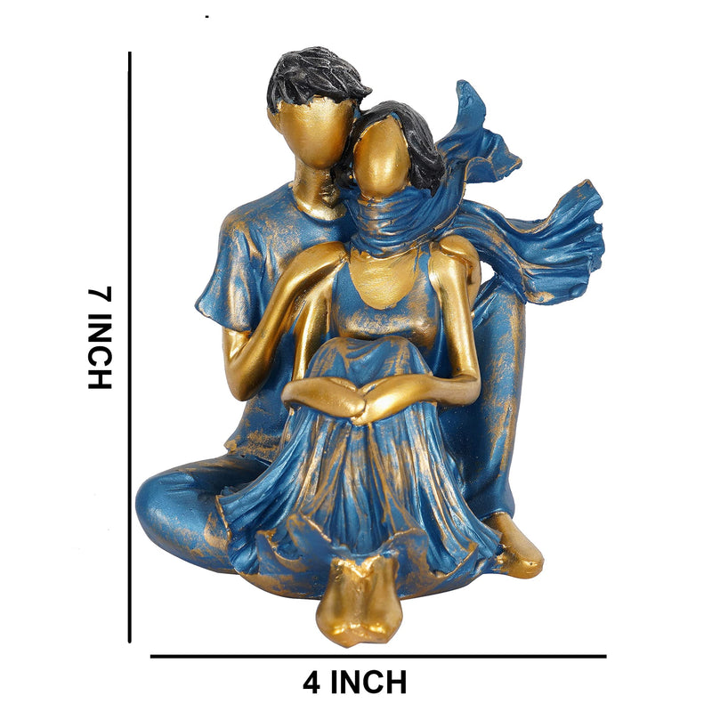 zart Presents New Romantic Couple showpiece (Blue), Resin