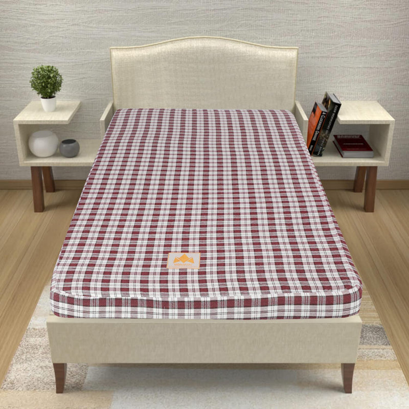 MOROFEEL Pu Soft Mattress 72x35x2 inch Mehroon chaque