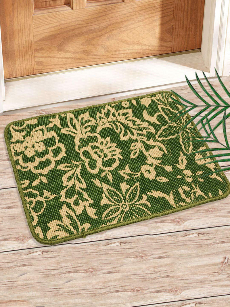 SARAL HOME EASY LIVING Saral Home Jute Printed Doormat Set of 3 (Multi, 40X60 Cm), Large Rectangle