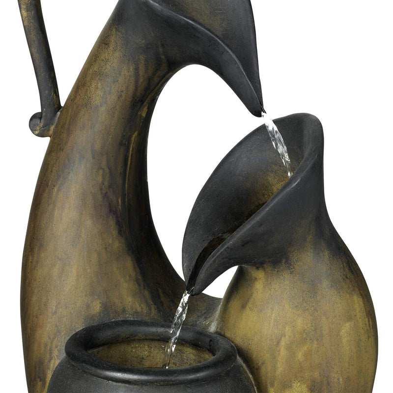 Weathered Jug Tabletop Fountain by John Timberland