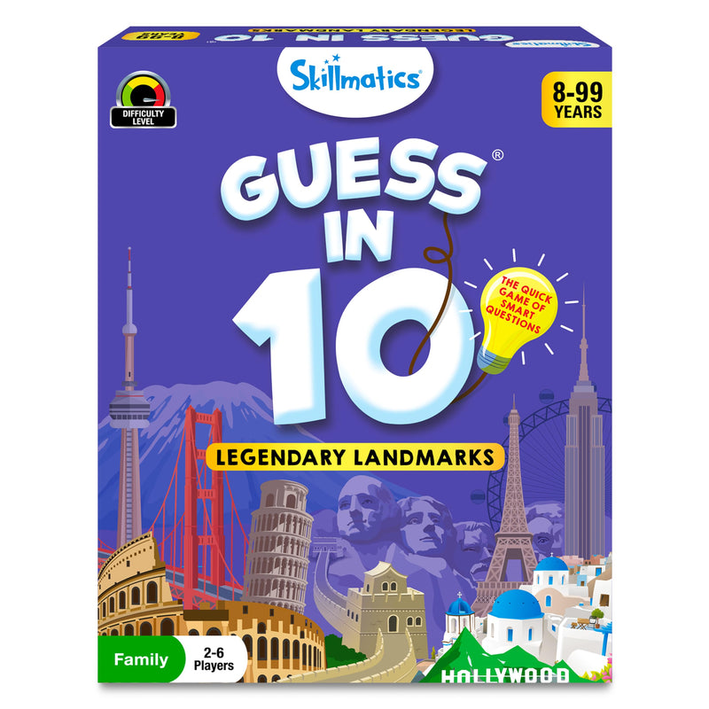 Skillmatics Card Game - Guess in 10 Legendary Landmarks, Educational Travel Toys for Boys, Girls, and Kids Who Love Board Games, Geography and History, Gifts for Ages 8, 9, 10 and Up