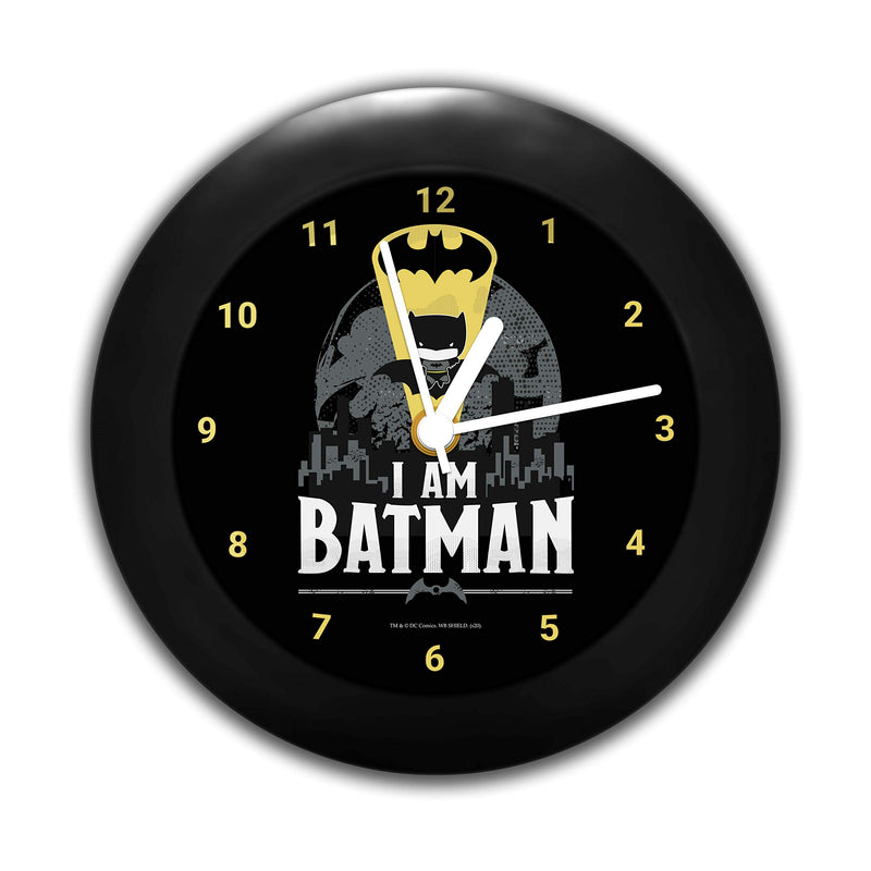 MCSID RAZZ- - DC Comics I Am Batman Chibi Table Clock Gift Set Birthday Official Licensed by Warner Bros, USA (India)