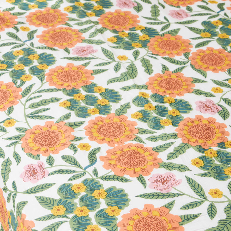 Chumbak Marigold Cotton Dohar, Single