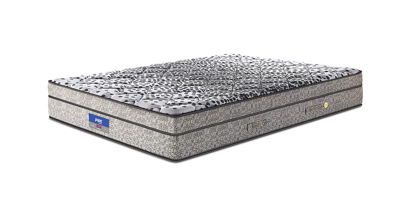 peps Restonic 6-inch Single Size Spring Mattress (Grey, 78x36x06) with Free Pillow