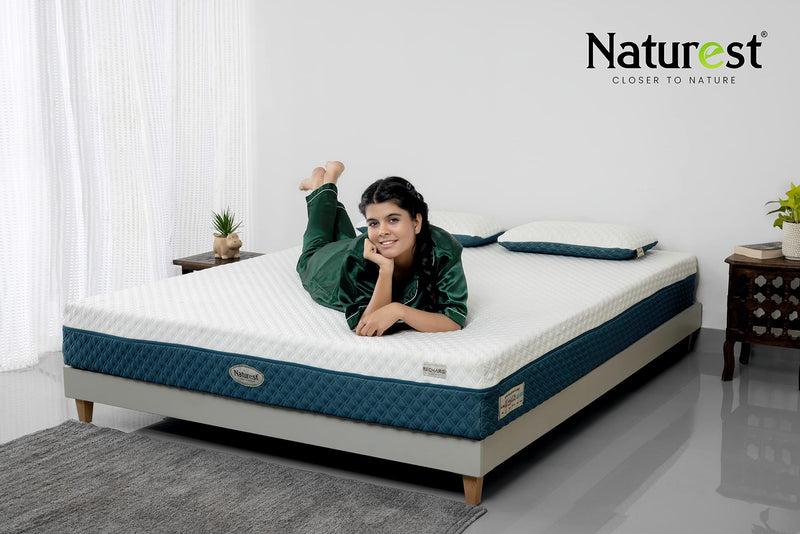 Naturest Recharge 12 Inch 100% Pure Certified 7 Zone Natural Latex Rubber King Size Mattress (75 x 72 x 12 Inch)