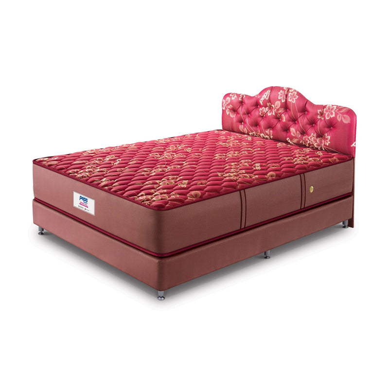 peps Springkoil Bonnell 6-inch Single Size Spring Mattress (Maroon, 72x30x06)