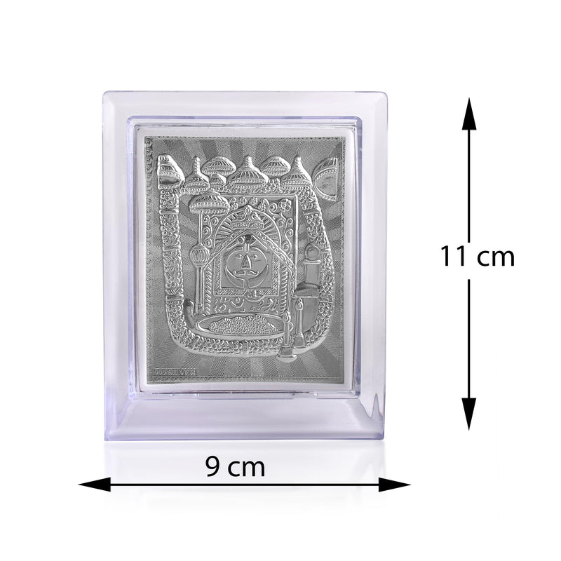 ADMIER Silver Plated Salasar Balaji Photo Frame Hindu Religious Frame Idol for Pooja, Gifts Items