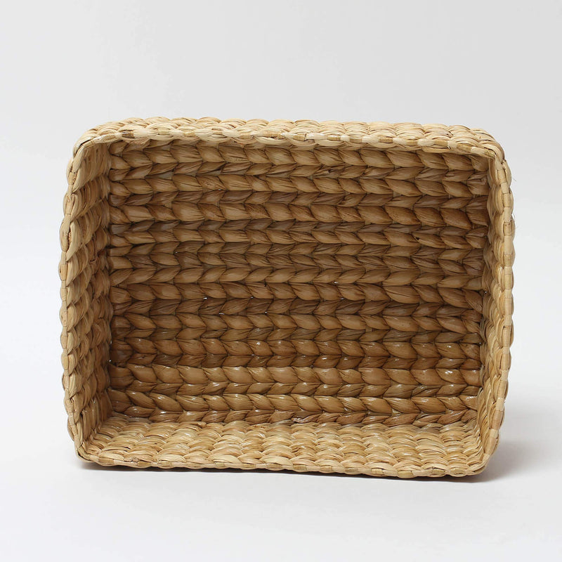 Habere India-All the Cultures Fabricating India Dry Grass Storage Basket (Standard Size, Beige)