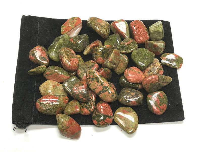 Zentron Crystal Collection: 1 Pound Tumbled Unakite