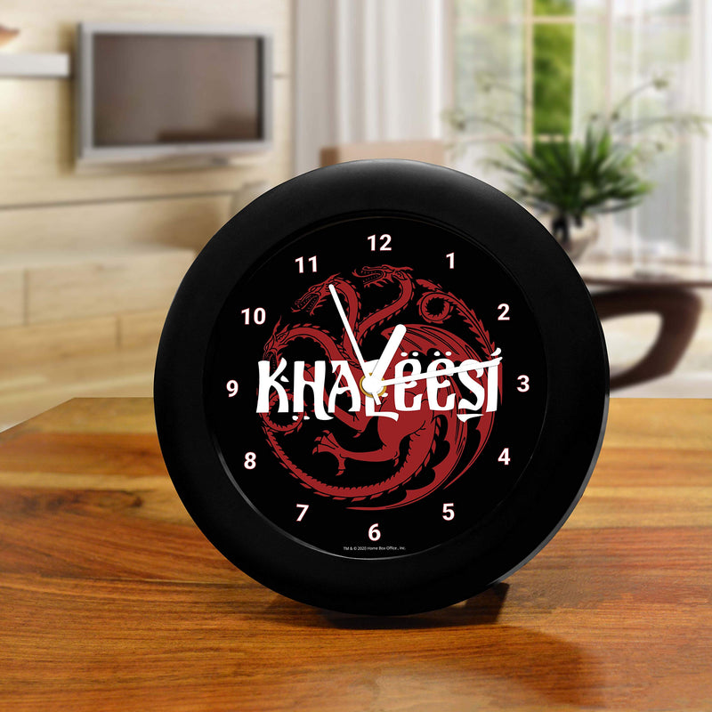 MCSID RAZZ -Game of Thrones-Khaleesi Table Clock Birthday Officially Licensed by HBO (Home Box Office) USA