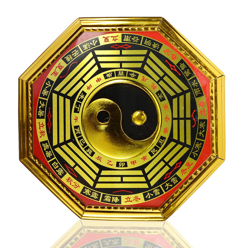 Crystu Vastu Feng Shui Yin Yang Bagua Mirror Yin Yang Pakua Mirror for Positive Energy Protection & Prosperity