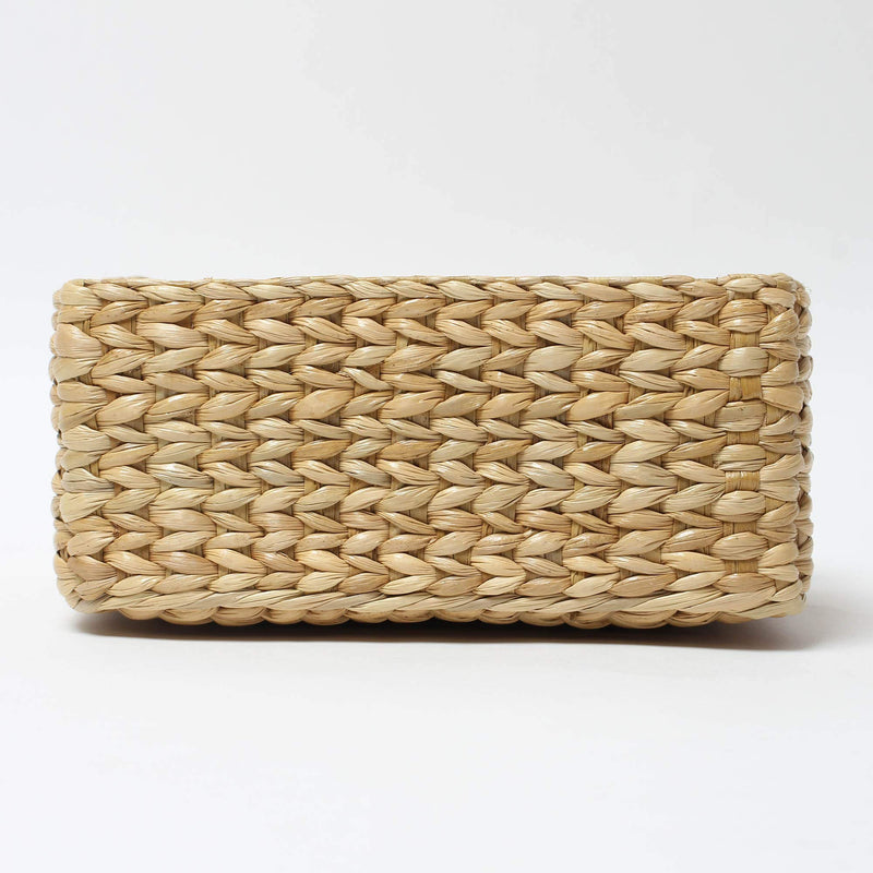 Habere India-All the Cultures Fabricating India Dry Grass Storage Basket (Standard Size, Beige)