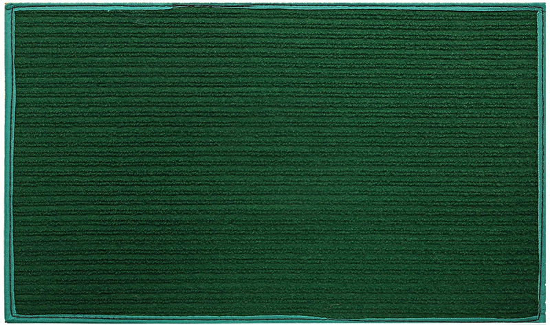 Kuber Industries Rectangular Door Mat|Circle Print Design & Soft Microfiber|Anti Slip & Water Absorbant|Size 56 X 37 Cm, Pack Of 3 (Red, Maroon & Green)