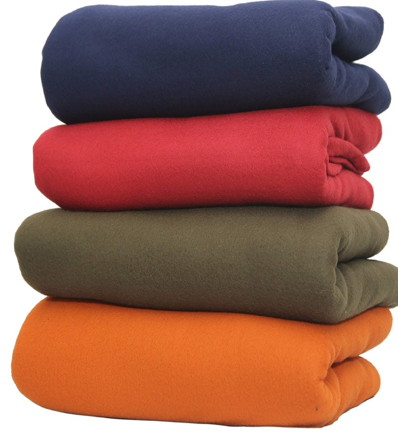 Goyal's ® Fleece Single Bed Plain AC Blanket - Set of 4