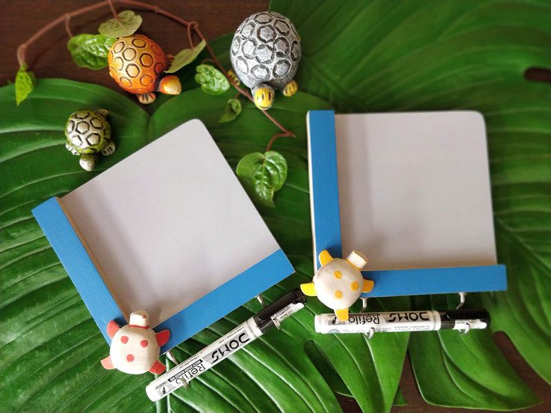 IVEI Utility Fridge Magnet with a Dry Erase Board - Budget Gifts - Unique Ideas - whiteboard (Turtle, Orange)