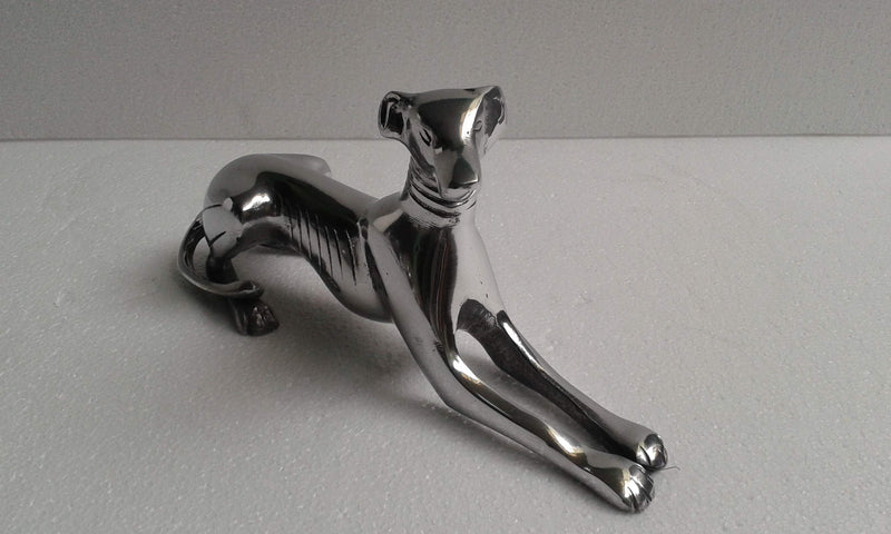 Dog Figurine Greyhound Sitting Statue