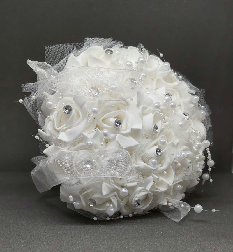 Artificial Flower Wedding Bouquets Set,Brides,Birthday, Bridal, Bridesmaids, Flowers Girl, Mother of The Bride Bouquet, Wedding Accessories, Decoration